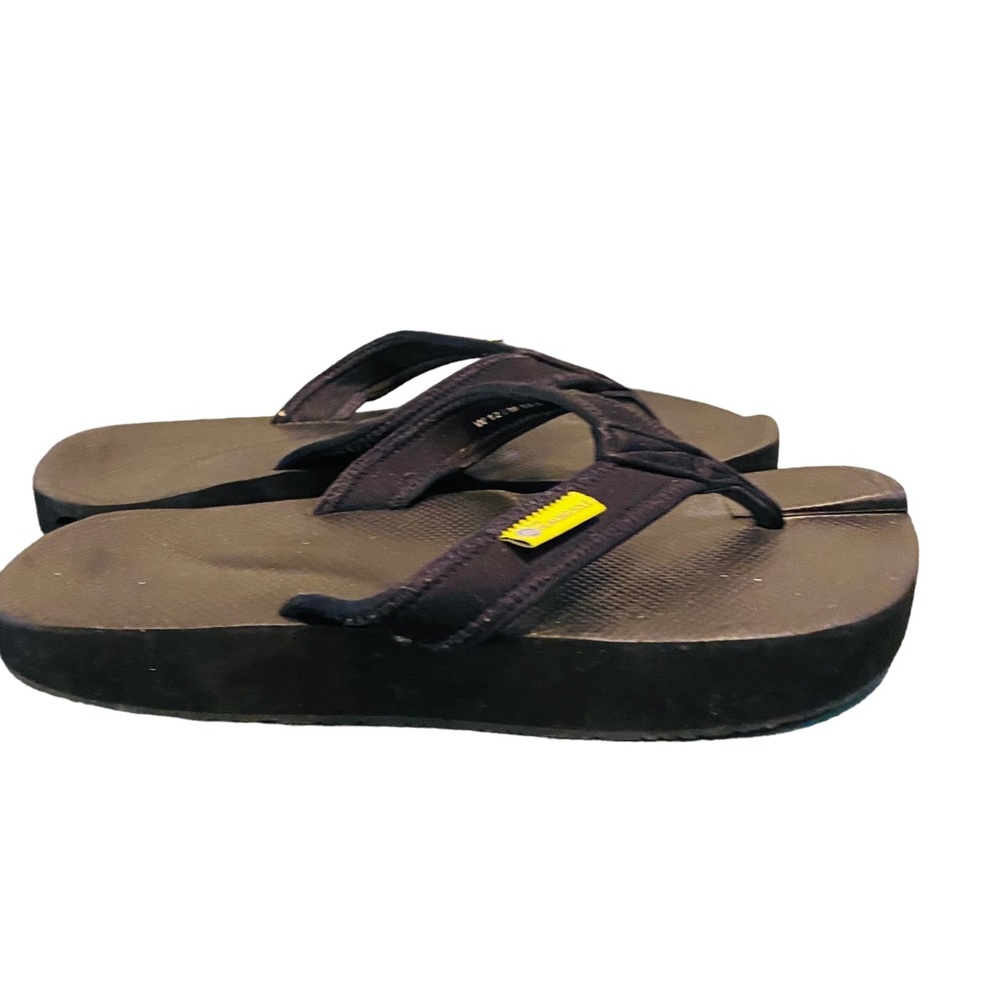 The Healing Sole Womens 12 / Mens 10 Original Black Flip Flops - Picture 3 of 12